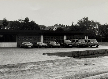 Neues Firmengebäude von HENNE in Haigerloch-Owingen im Jahr 1981