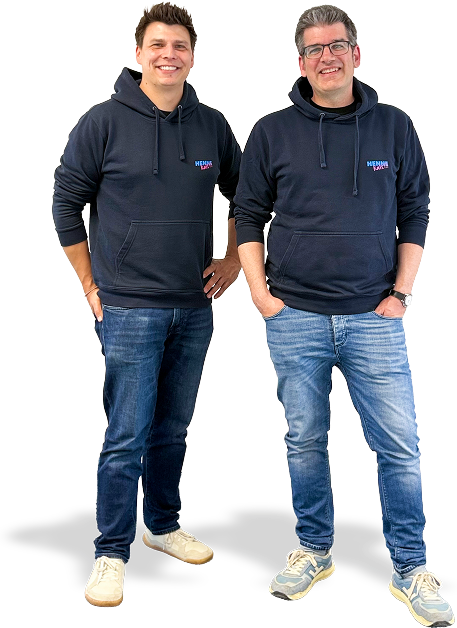 Die Geschäftsführer Frank Weippert und Boris Kurz